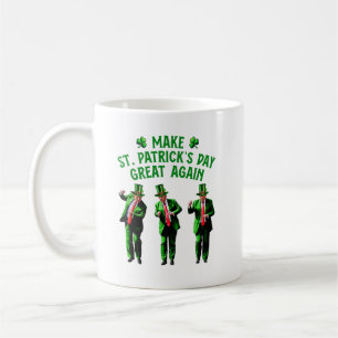Trump Dancing Gör St. Patricks dag Underbar igen Kaffemugg
