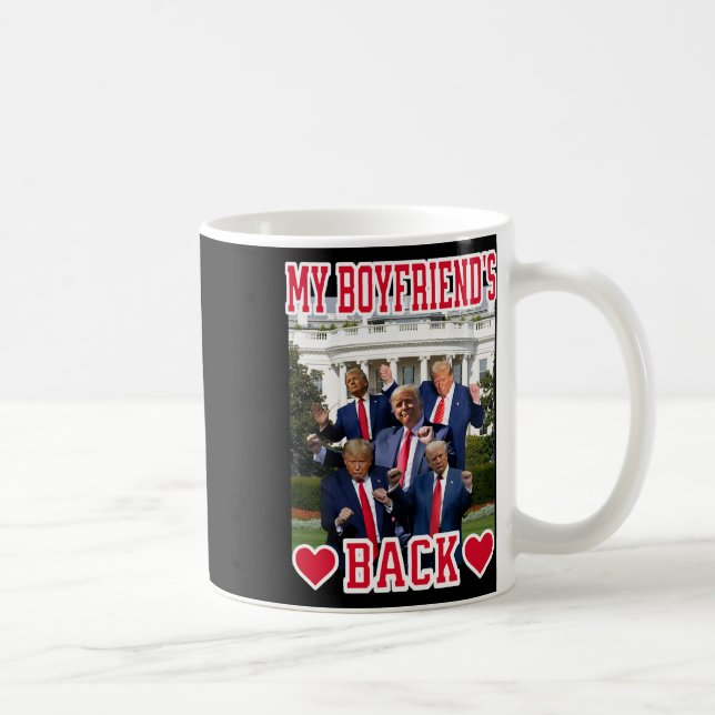 Trump Dancing My Boykompis's Back Collegiate Dance Kaffemugg (Höger)
