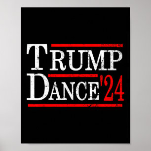 Trump Dans 2024 Trump Vance Rolig Republikan Polit Poster