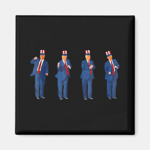 Trump Dans 4:e Juli Trump 2025 _1 Magnet