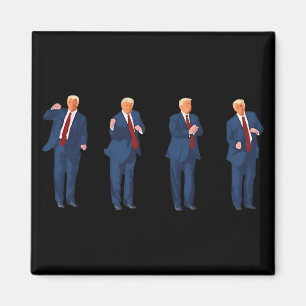 Trump Dans 4:e Juli Trump 2025 Magnet