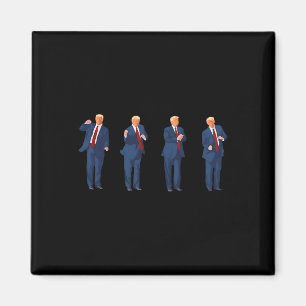 Trump Dans 4:e Juli Trump 2025 Magnet