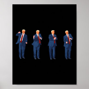 Trump-dans 4 juli Trump 2025 Poster