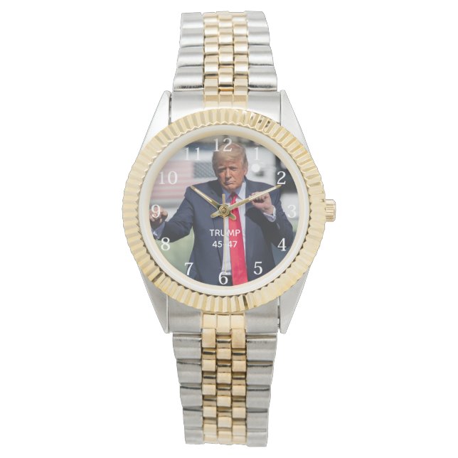 Trump-dans Roligt Armbandsur (Framsida)
