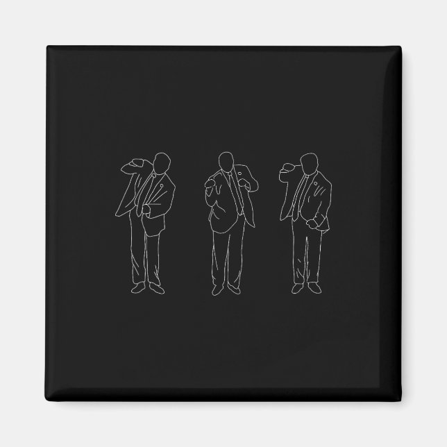 Trump Dans Roligt  Magnet (Framsidan)