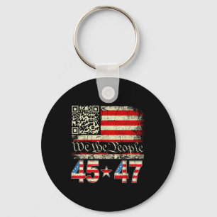 Trump Dans Troll Qr Rolig Trump Dans Kod Retro Nyckelring