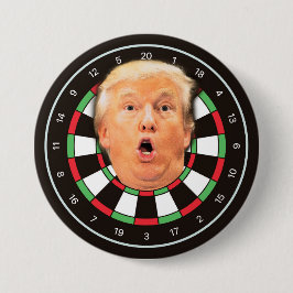Trump Dartboard Funny Donald Dart Board Politisk p Knapp
