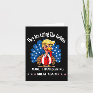 Trump de äter upp Roligten för Thanksgiving av kal Kort
