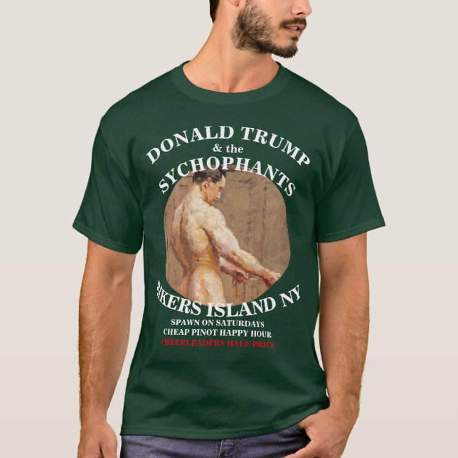 TRUMP & DE SMICKFLICKANDE RIKERS ISLANDNY T SHIRT (Framsida)