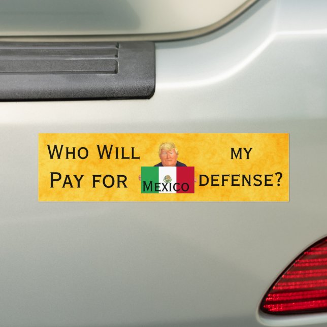 Trump Defense Bumper Sticker Bildekal (På Bil)