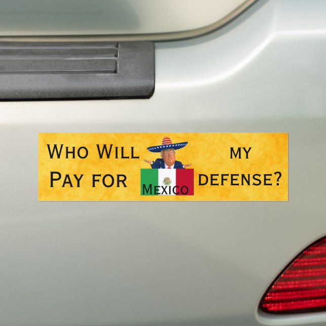 Trump Defense Bumper Sticker Bildekal (På Bil)
