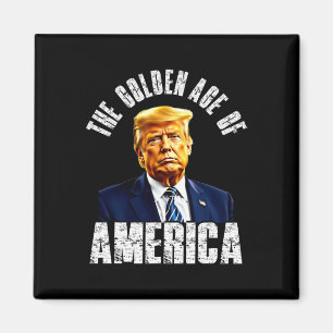 Trump Den Gyllene Åldern Av Amerika Trumps Berömda Magnet