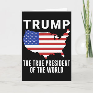 Trump Den Sanna Presidenten I Världen 1 Kort