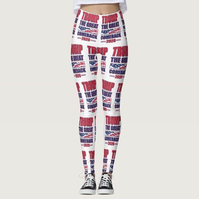 Trump den stora amerikanska Comebacken Leggings (Framsida)