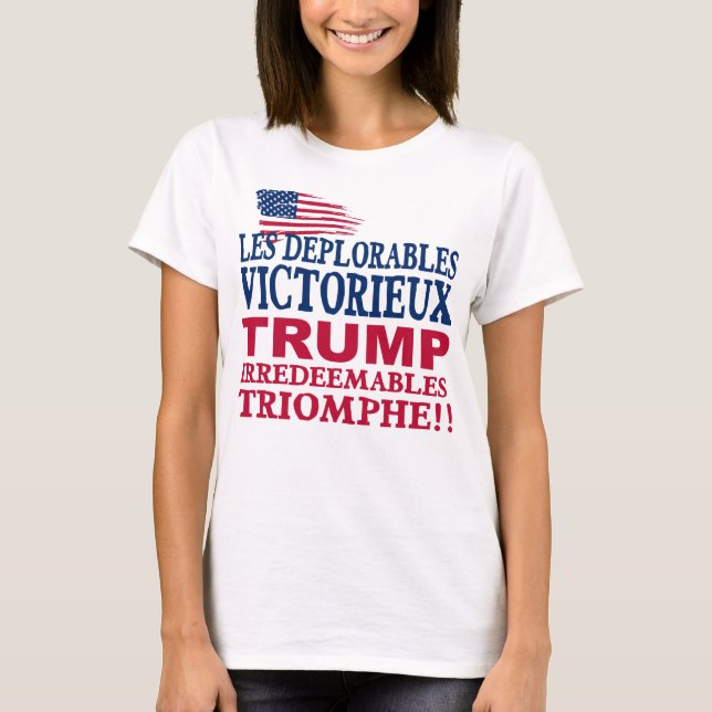 Trump Deplorables Win Tee (Framsida)