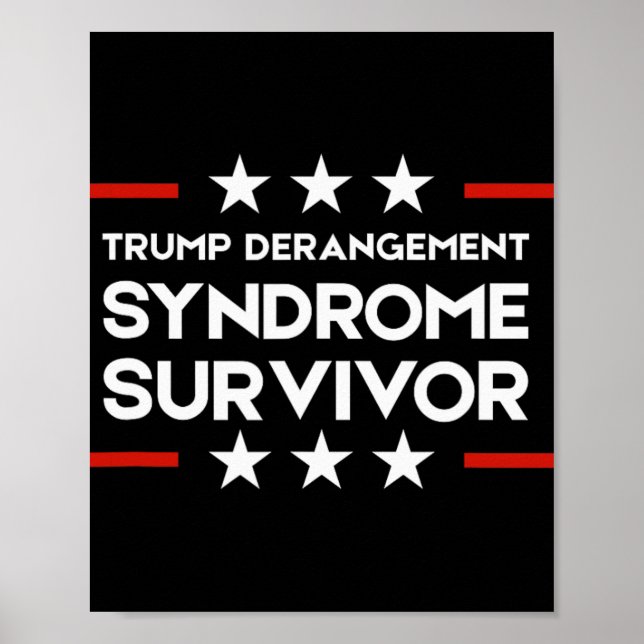 Trump Derangement Syndrome Överlevare  Poster (Framsidan)