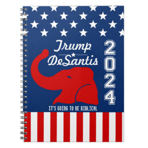 TRUMP DESANTIS 2024 BIBLICAL ANTECKNINGSBOK