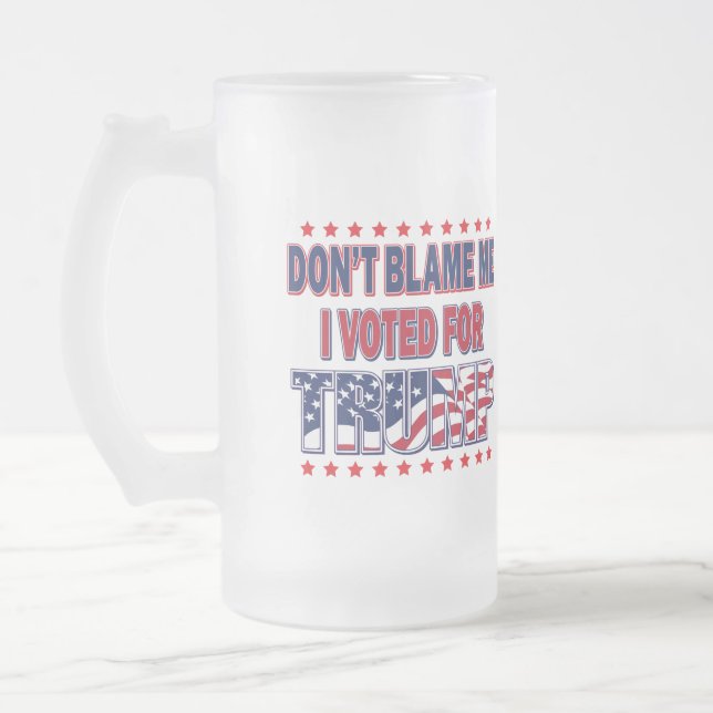 Trump DeSantis 2024 Frostat Ölglas (Vänster)