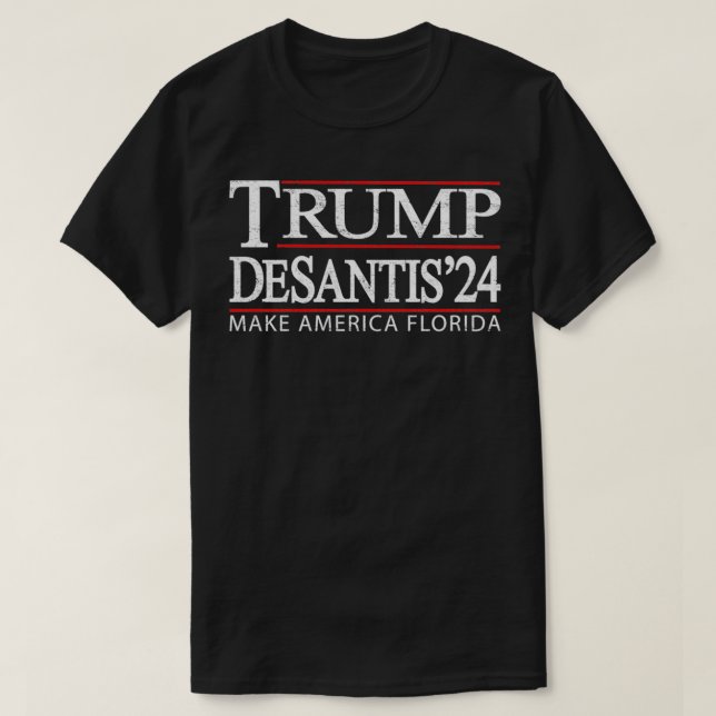 Trump DeSantis 2024 Pullover T Shirt (Design framsida)