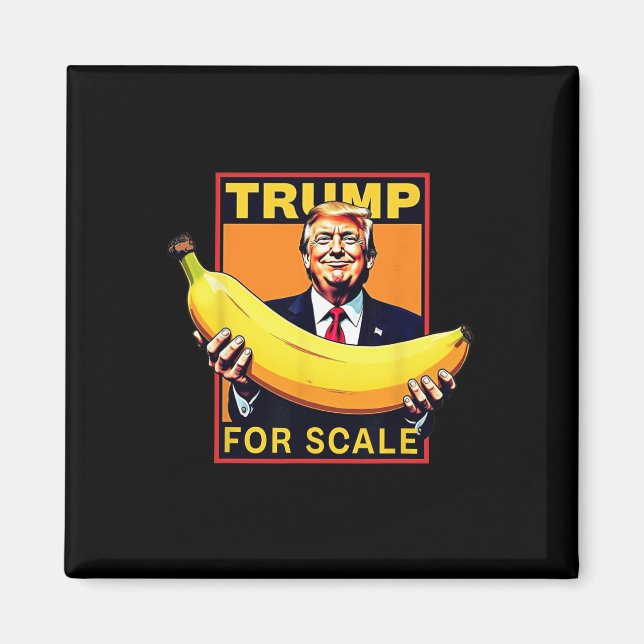 Trump Dess Banana (för ) Starship Funny 2 Magnet (Framsidan)