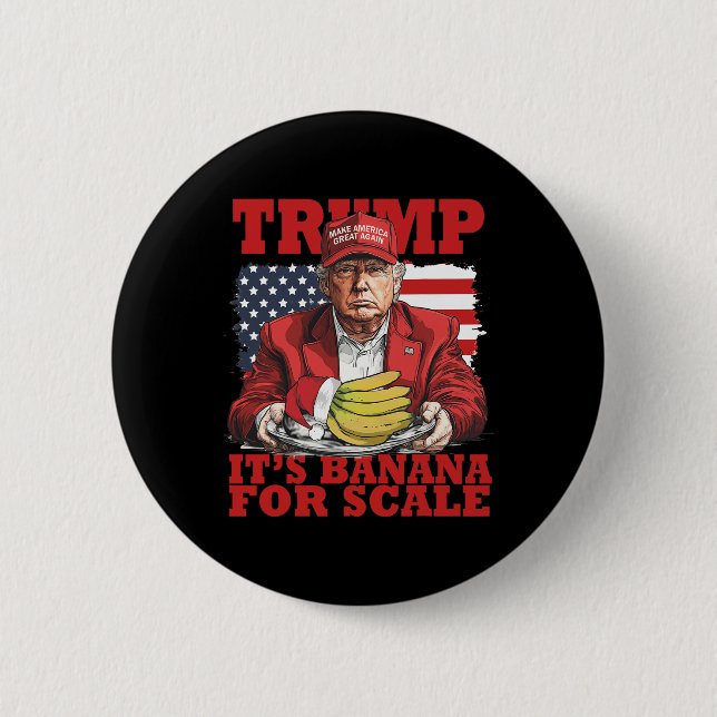 Trump dess Banana (för ) Starship Funny Trump Knapp (Framsida)