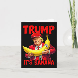 Trump Det är banan (för skala) Roligt Meme 1 Kort