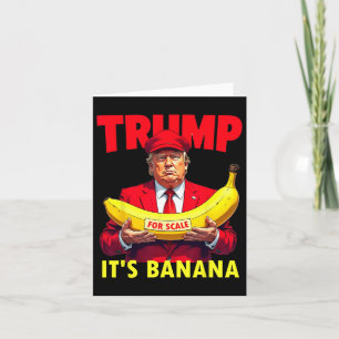 Trump Det är banan (för skala) Starship Roligt Kort