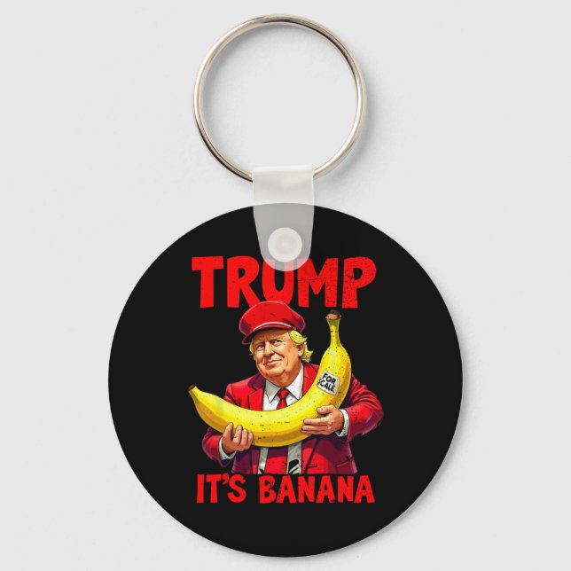 Trump Det är Nana (för ) Lustigt PM Nyckelring (Framsida)