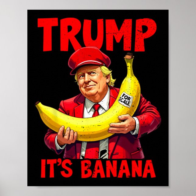 Trump Det är Nana (för ) Lustigt PM Poster (Framsidan)
