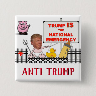 Trump: det nationella akutet/antitrumman. knapp