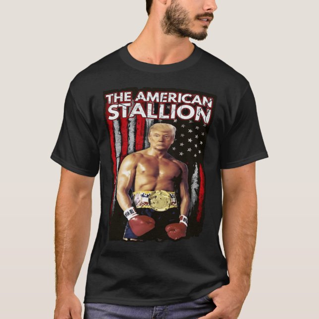 Trump-disktrump för Boxer Trump 2024 T Shirt (Framsida)
