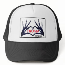"TRUMP" Dödskalle Händer Trucker Hatt