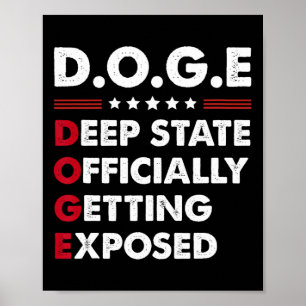 Trump Doge Deep State Officiellt Blottas Poster