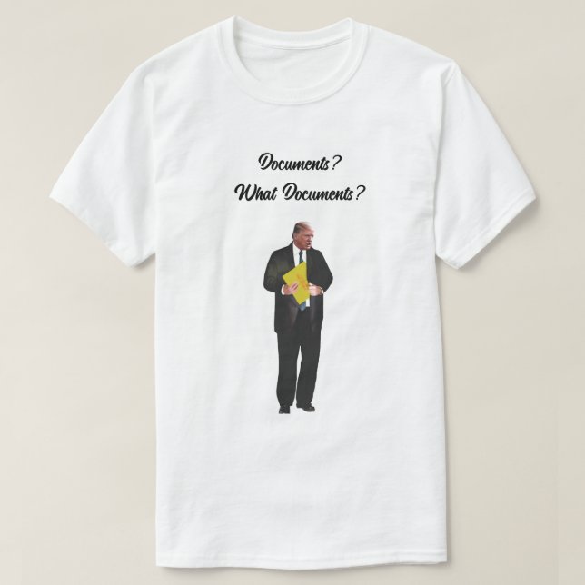 Trump-dokument T-Shirt (Design framsida)