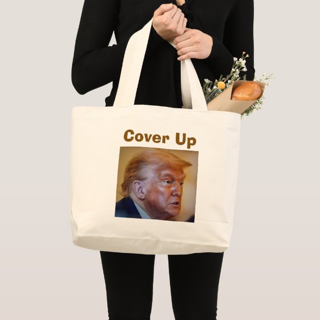 Trump/Dölj Totebag Jumbo Tygkasse (Framsida (produkt))