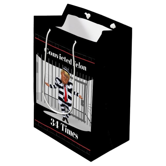 Trump dömd Felon Gift Bag (Framsidan Vinklad)