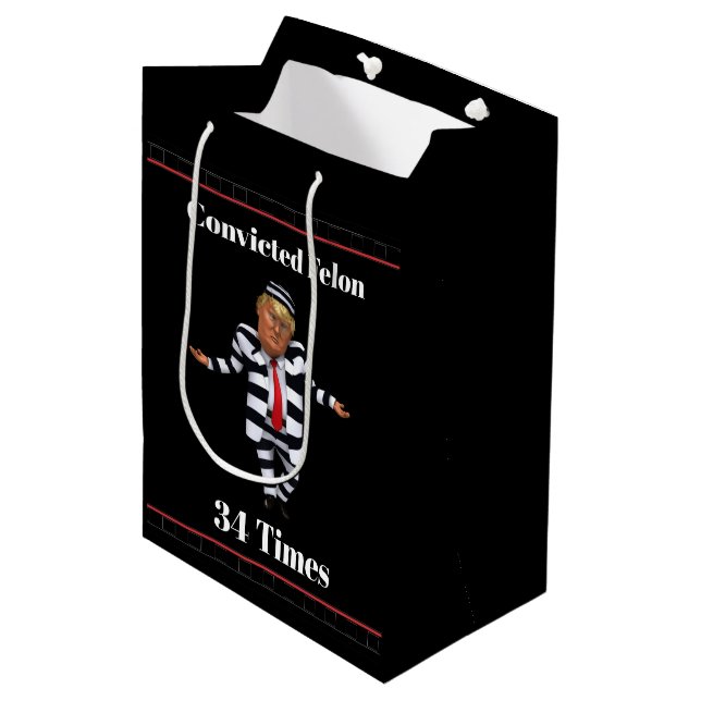 Trump dömd Felon Gift Bag (Framsidan Vinklad)