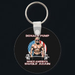 Trump Donald Pump Gör Amerika Swole igen Nyckelring<br><div class="desc">Trump Donald Pump Gör Amerika Swole igen</div>