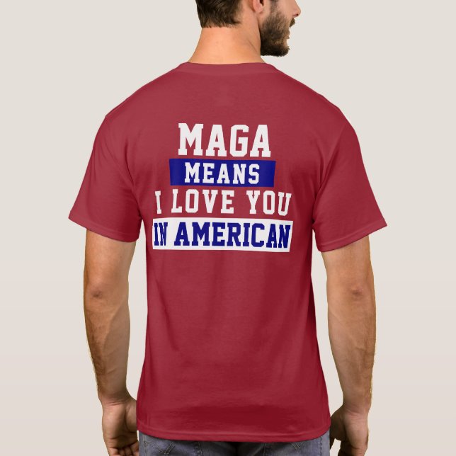 Trump "Drain the Swamp" T-Shirt MAGA (Baksida)