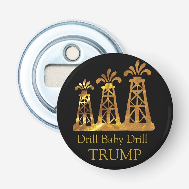TRUMP DRILL BABY DRILL FLASKÖPPNARE (Framsidan)