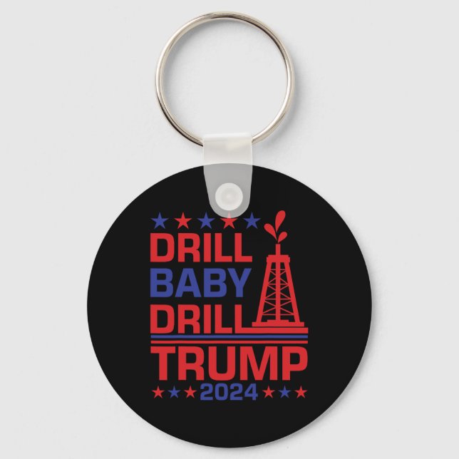 Trump Drill Byby Republikan dråpligt Citat  Nyckelring (Framsida)