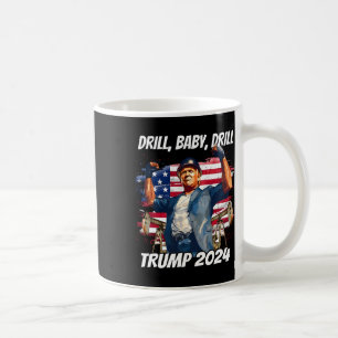 Trump Drill För Drill Trump Kaffemugg