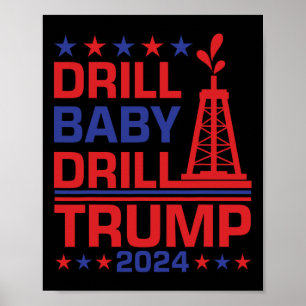 Trump Drill Förbi Republikan Dråpligt Citat Poster