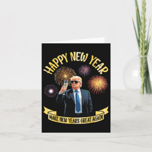 Trump Drinking Gott nytt år gör nya år Underbara Kort