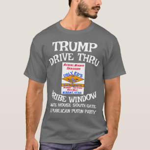 Trump Drive Thru Mutingsfönster Vita huset VH T Shirt