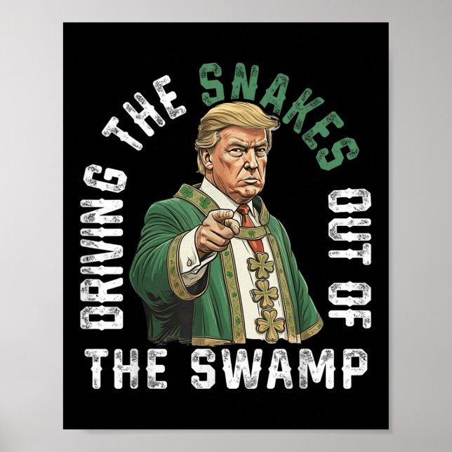 Trump driver ut ormarna ur träsket poster (Framsidan)