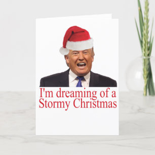 Trump, drömma om en stormjul helgkort
