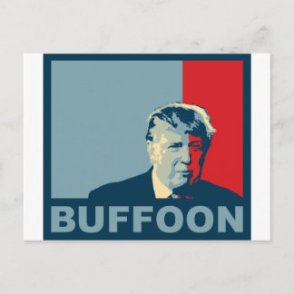 Trump/Drumpf: Buffon (Hope färg) Vykort
