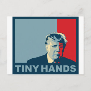Trump/Drumpf: Små Händer (Hope färger) Vykort