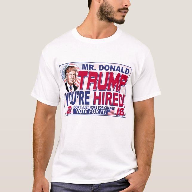 Trump du är rekryterad 2016 t-shirt (Framsida)